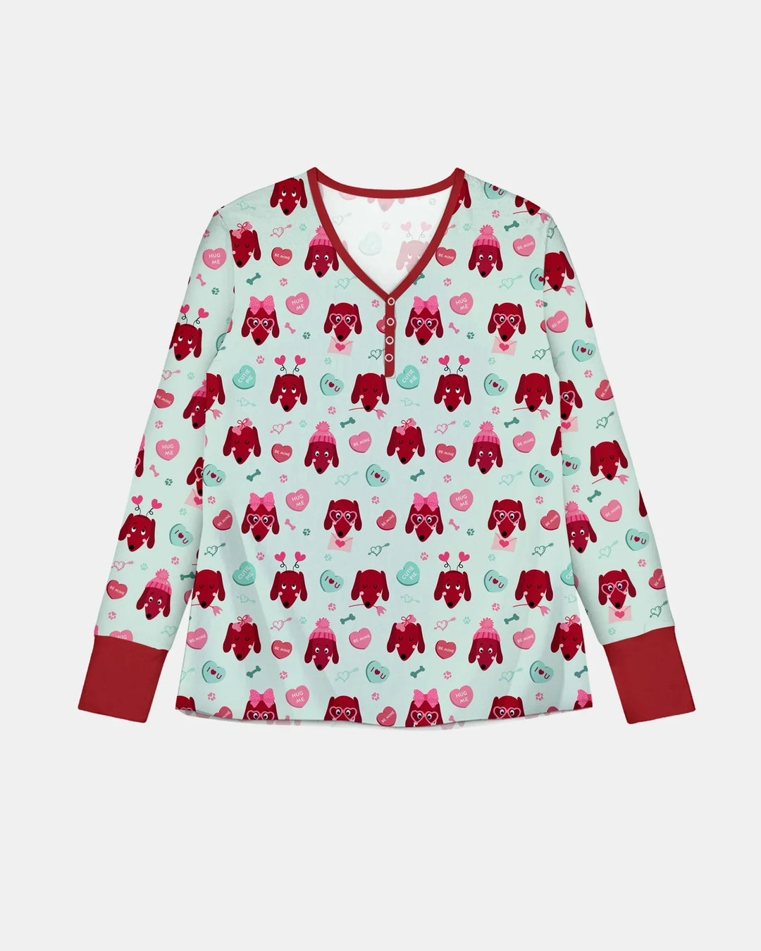 Dachshund Is My Valentine Bamboo Women Pajama Set