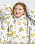 Kawaii Pasta Wearable Bamboo Blanket Hoodie