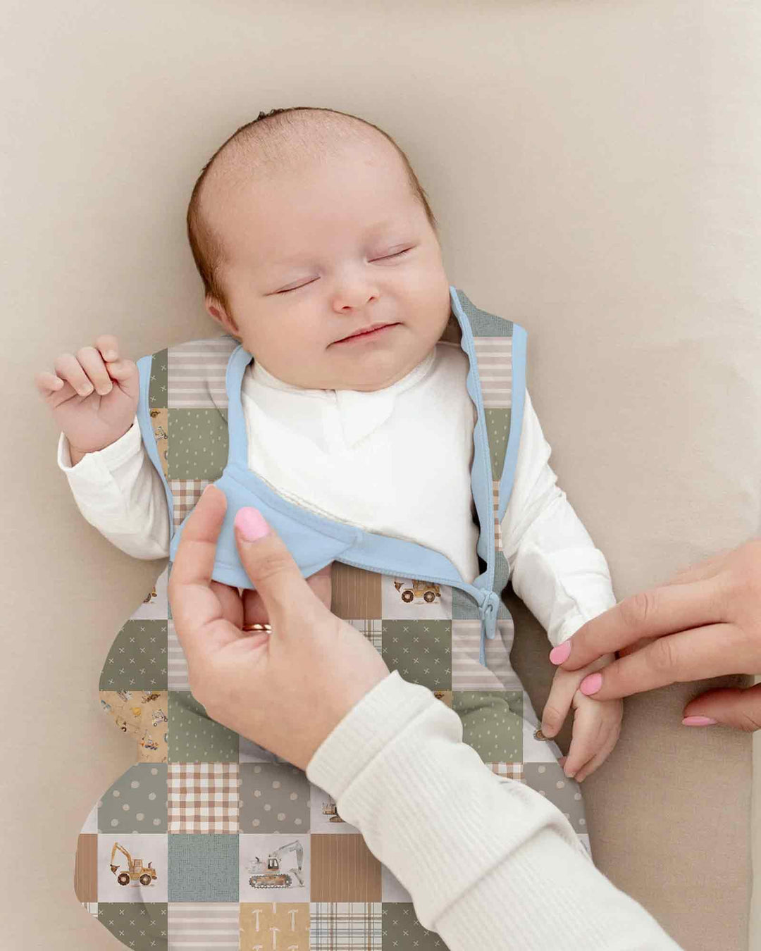 Construction Trucks Bamboo Sleep Bag