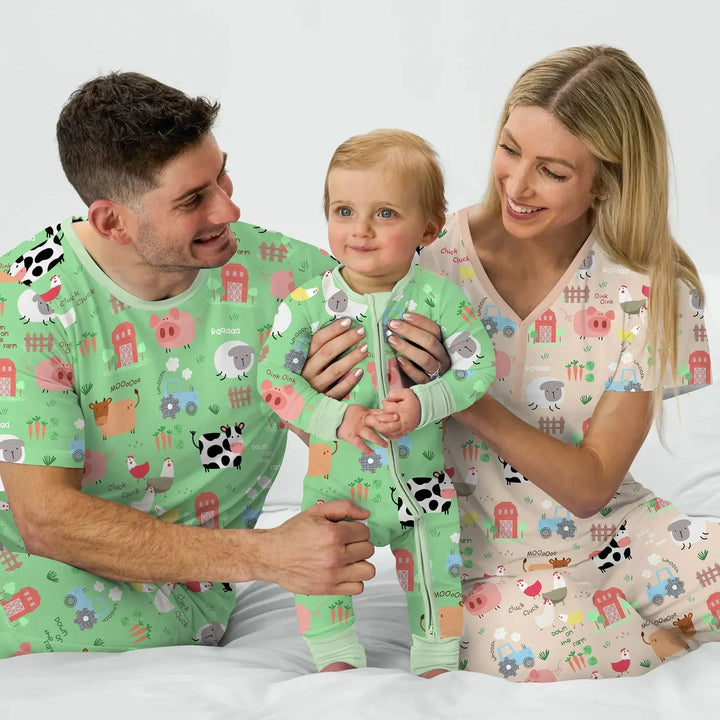 Farm Yard Bamboo Men's Pajama Set