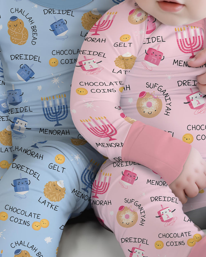 Family Hanukkah Matching Bamboo Convertible Zippy