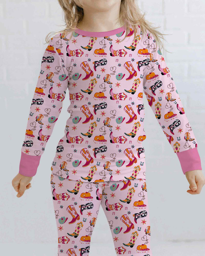 Template Bamboo Two Piece Long Sleeve Pyjamas Set