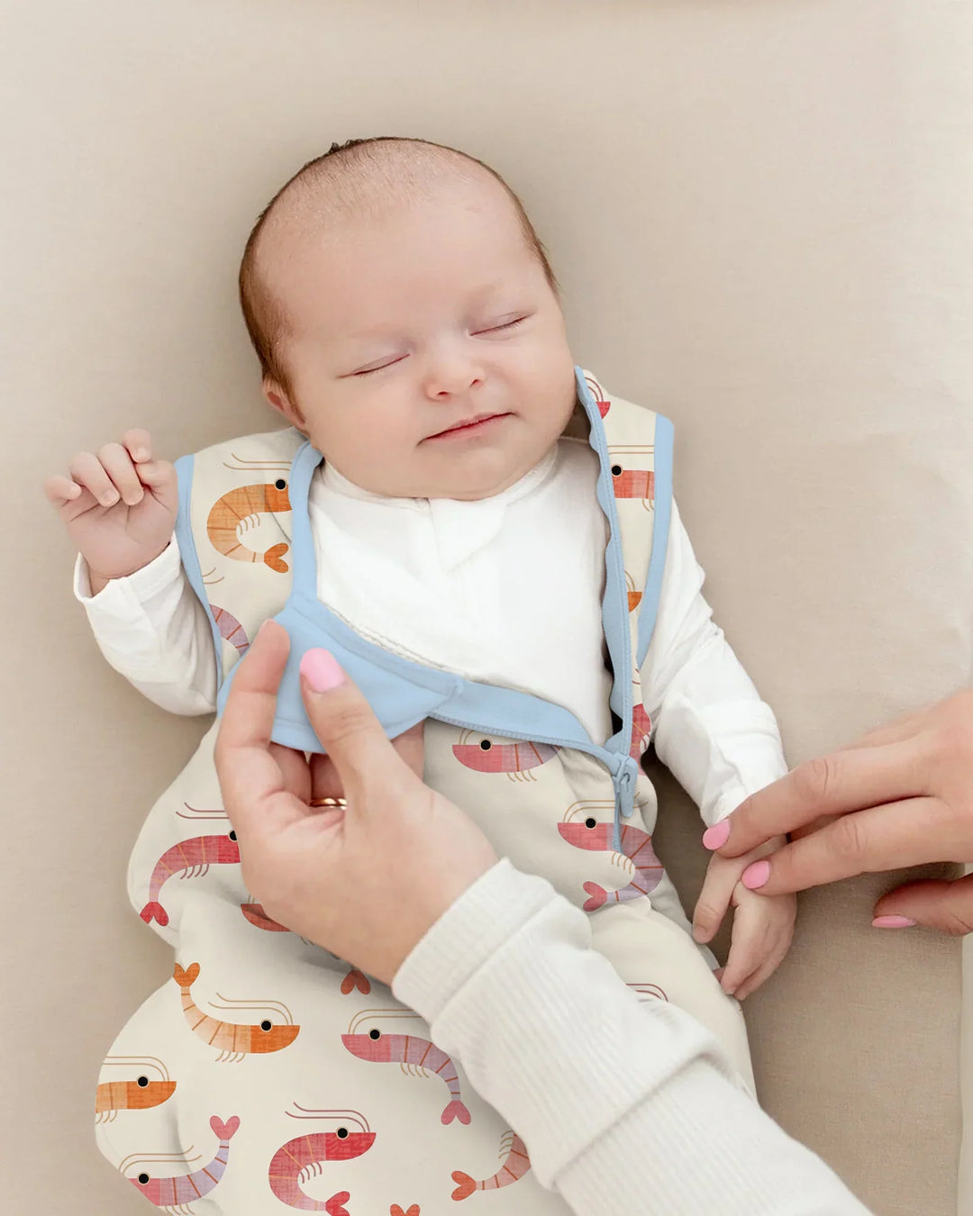 Sweet Shrimp Parade Bamboo Sleep Bag