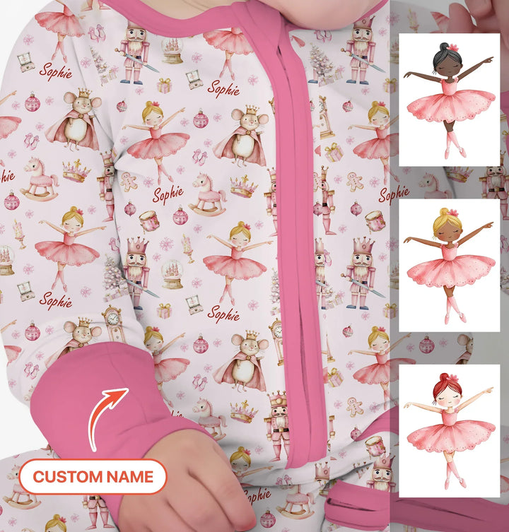 Custom Character "Ballerina Nutcracker Fairytale" Bamboo Convertible Zippy