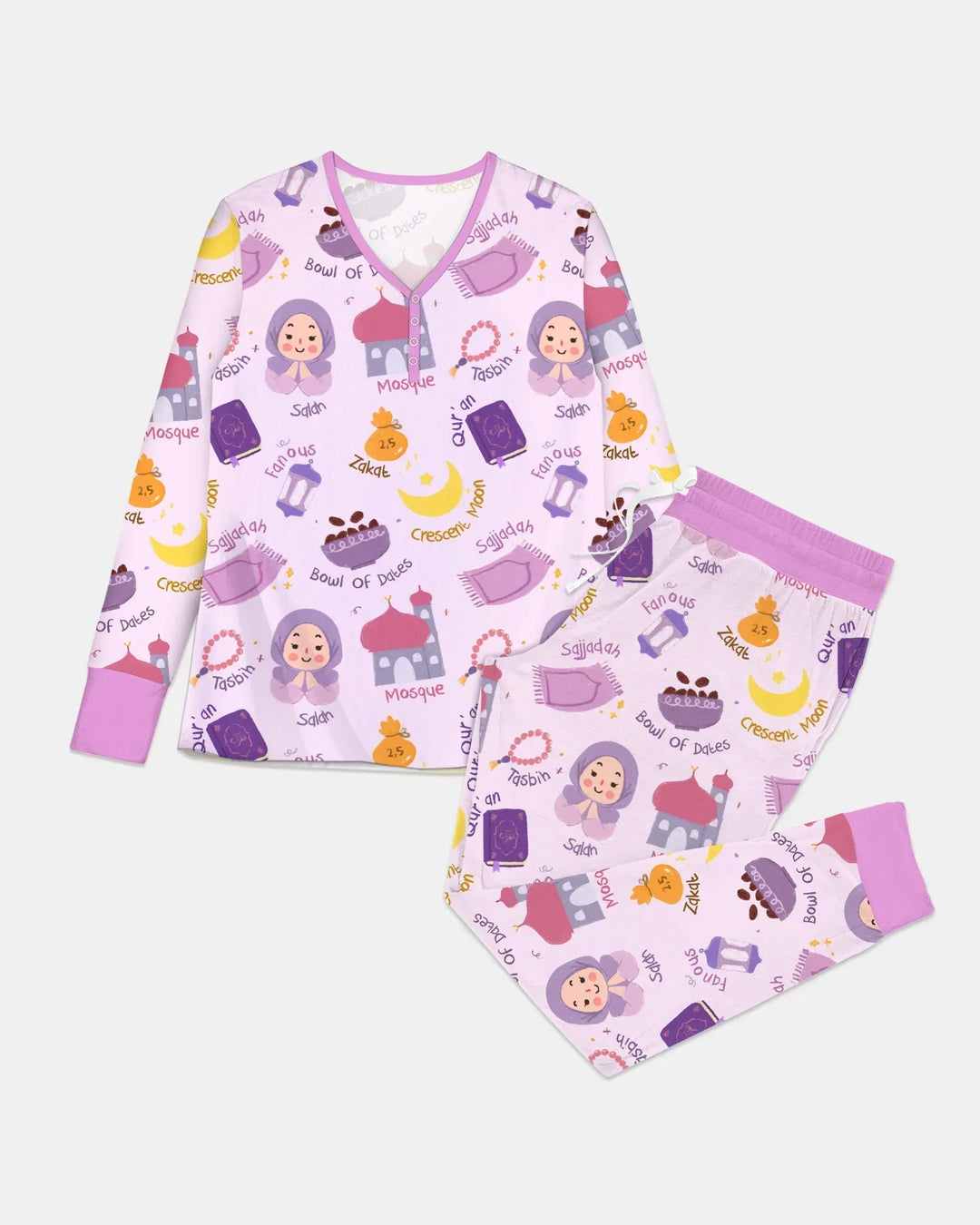 Happy Ramadhan Bamboo Women Pajama Set