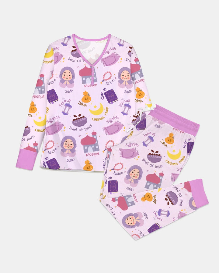 Happy Ramadhan Bamboo Women Pajama Set