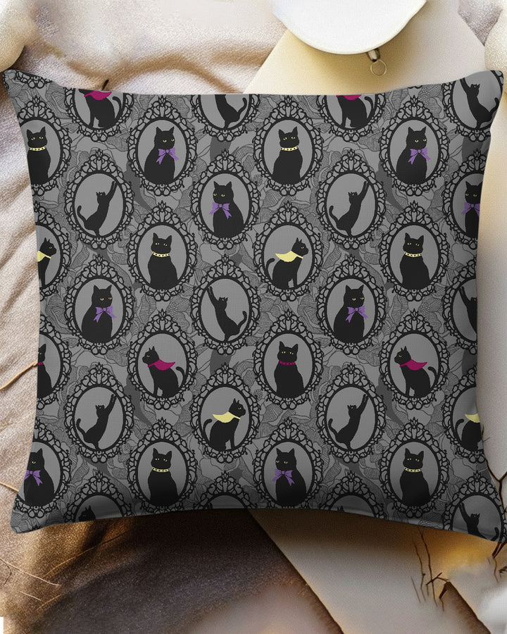 Midnight Cat Parade Bamboo Pillow Case