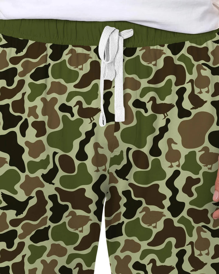 Mallard Duck Hunting Camouflage Men's Pajama Set