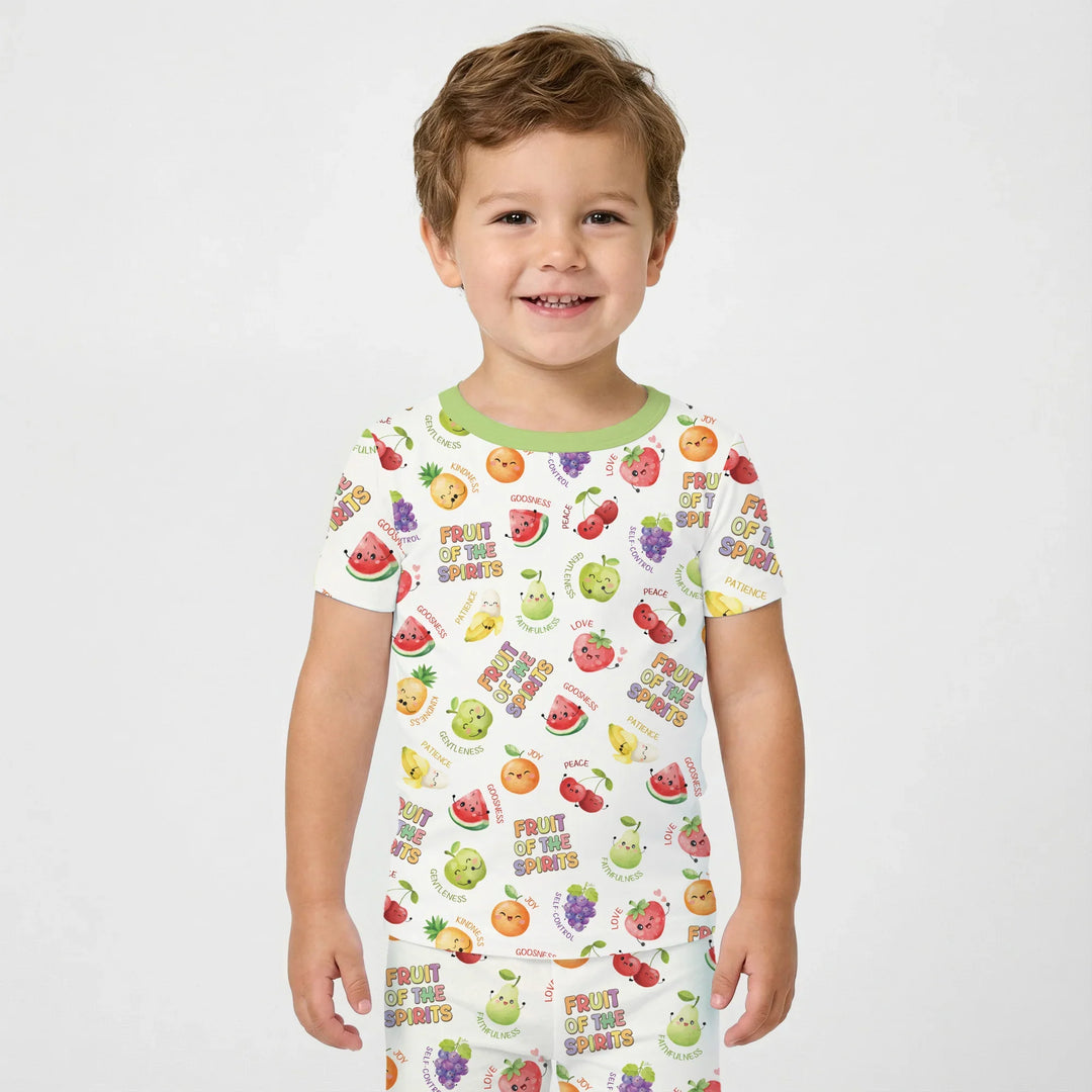 Fruit of the Spirit Bamboo Two Piece Short Sleeve Pajama Set