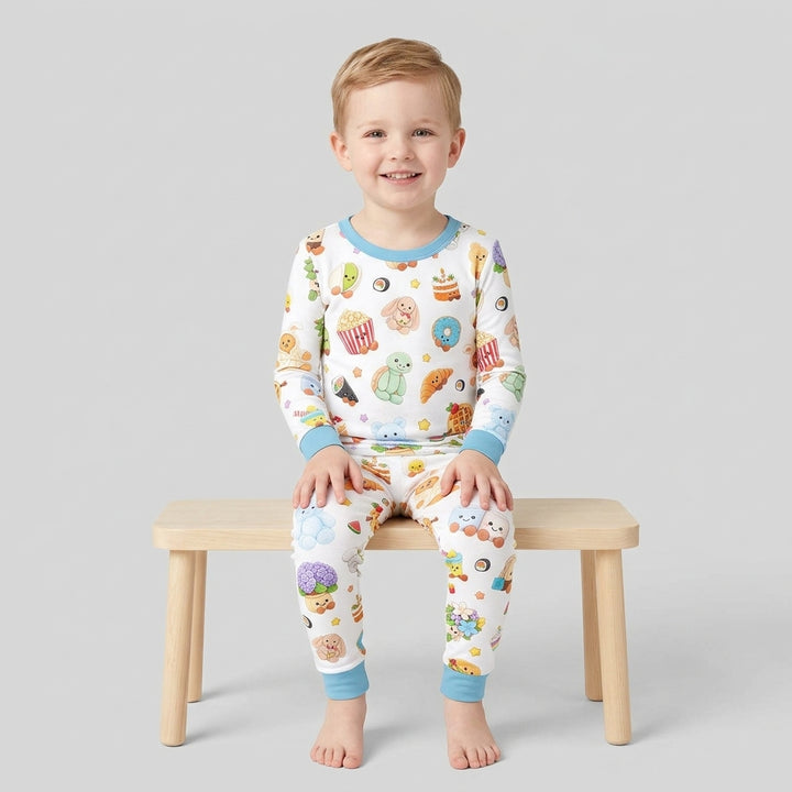 Kawaii Jellycat Bamboo Two Piece Long Sleeve Pajama Set