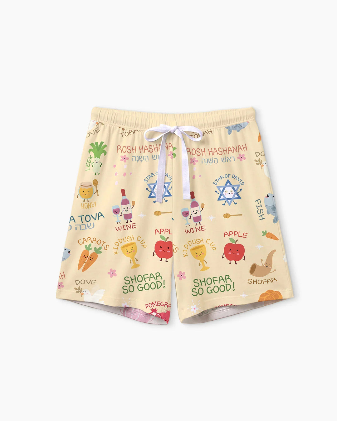 Family Rosh Hashanah Matching Bamboo Women Short Sleeve Short Pajama Set
