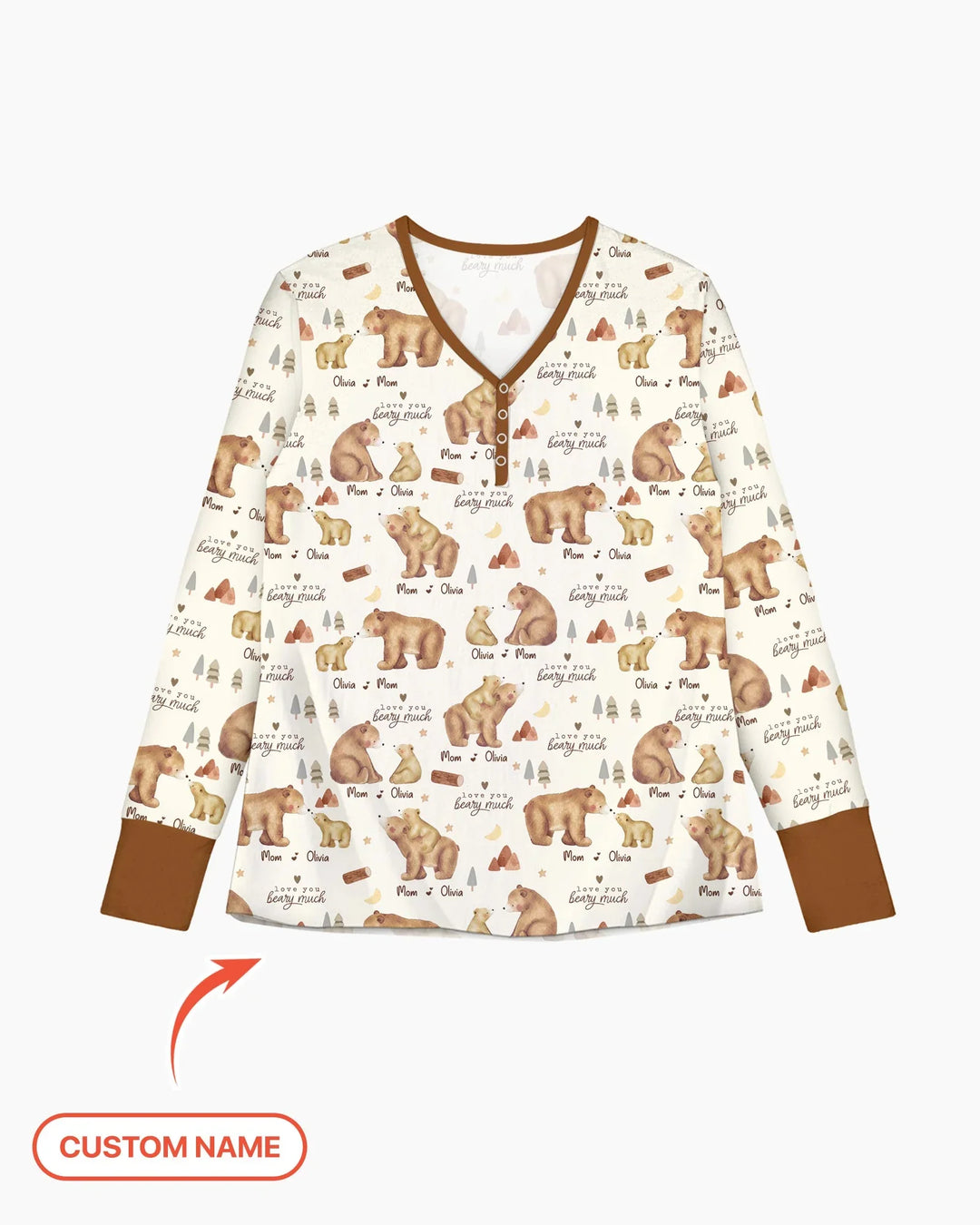 Love You Beary Much Bamboo Women Pajama Set