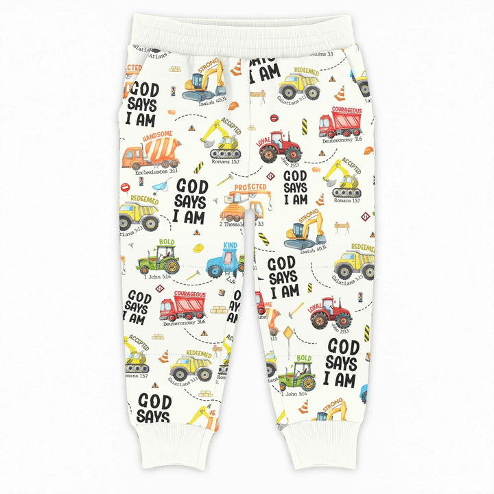 God Says I Am Boy Bamboo Jogger