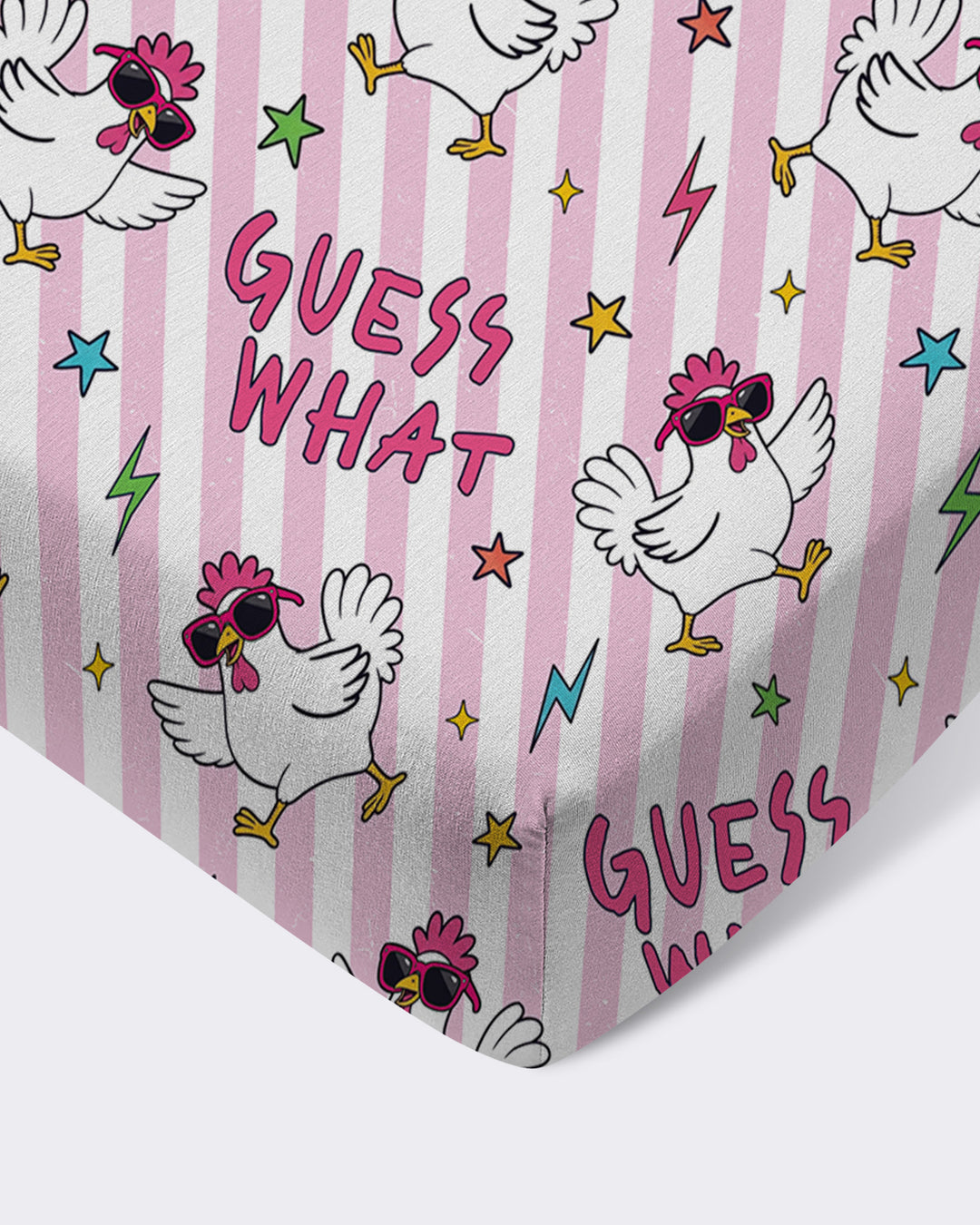 Guess What Chicken Butt! Bamboo Fitted Crib Sheet
