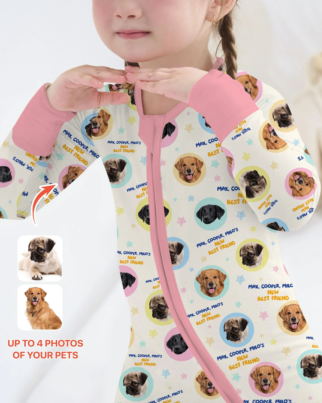 New Best Friend Custom Name And Pet Photos Convertible Zippy