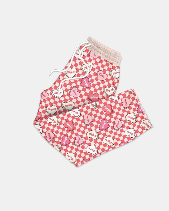 Valentine in Hearts Bamboo Men's Pajama Set