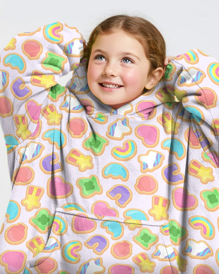 Lucky Marshmallow Cookies Bamboo Blanket Hoodie