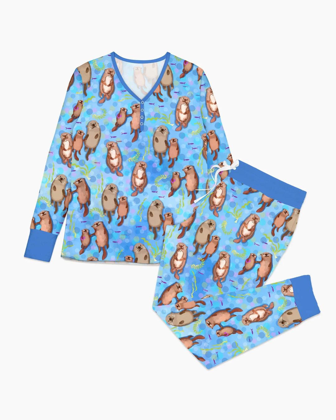 Otterly Together Bamboo Women Pajama Set