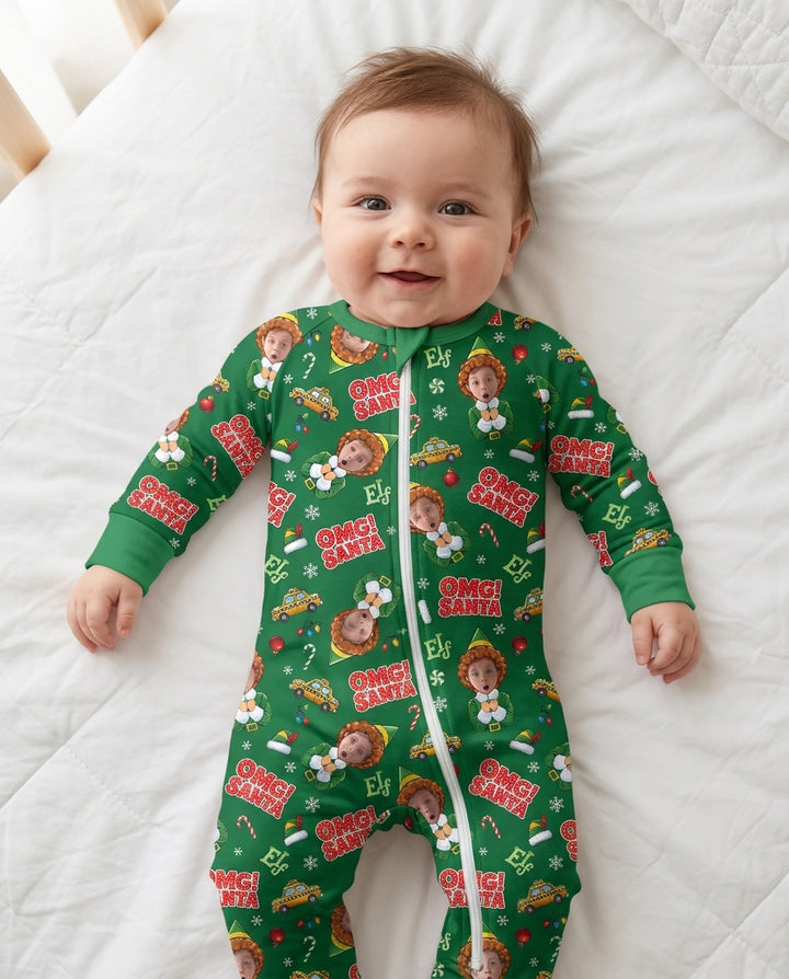 Custom Image OMG Santa Bamboo Convertible Zippy