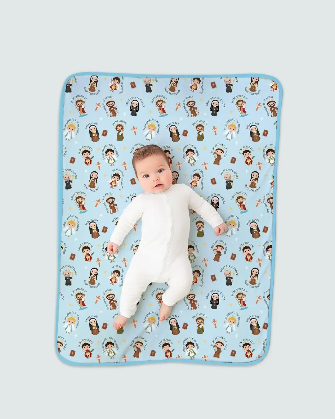 Saints in the Clouds Bamboo Blanket
