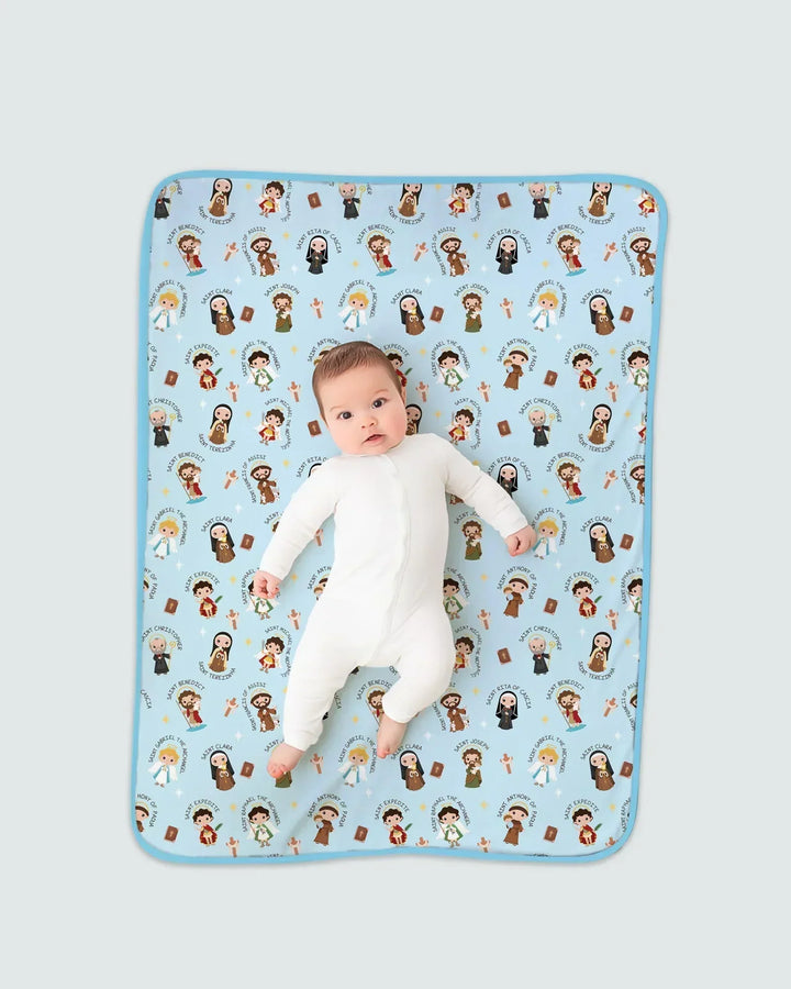Saints in the Clouds Bamboo Blanket