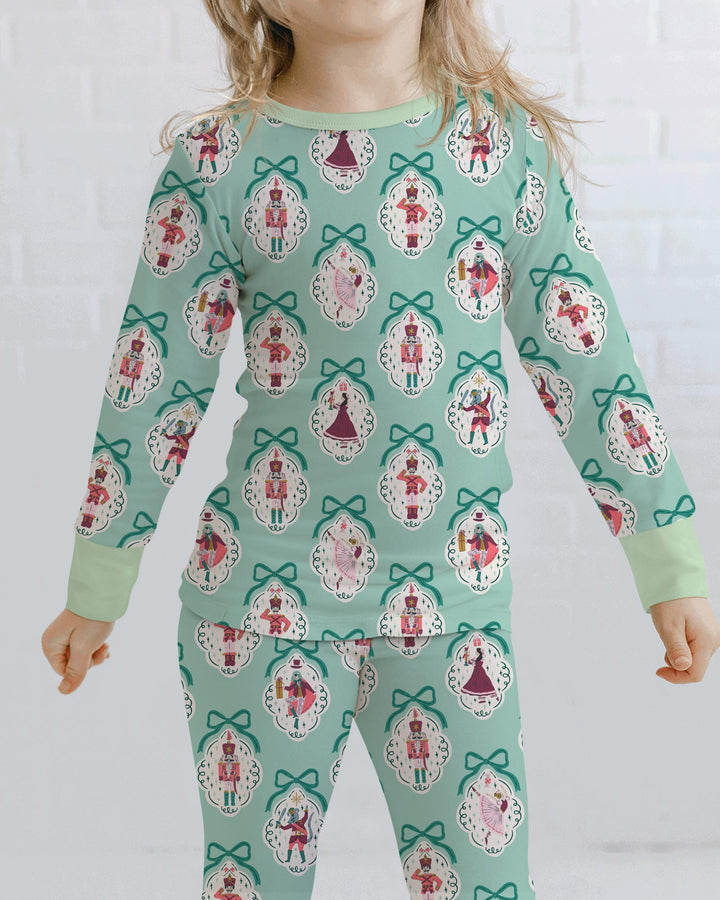 The Nutcracker Ballet Christmas Bamboo Two Piece Long Sleeve Pajama Set