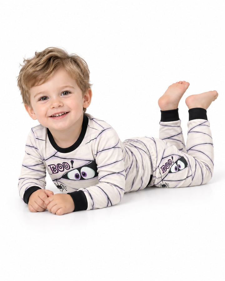 Little Mummy Halloween Bamboo Two Piece Long Sleeve Pajama Set