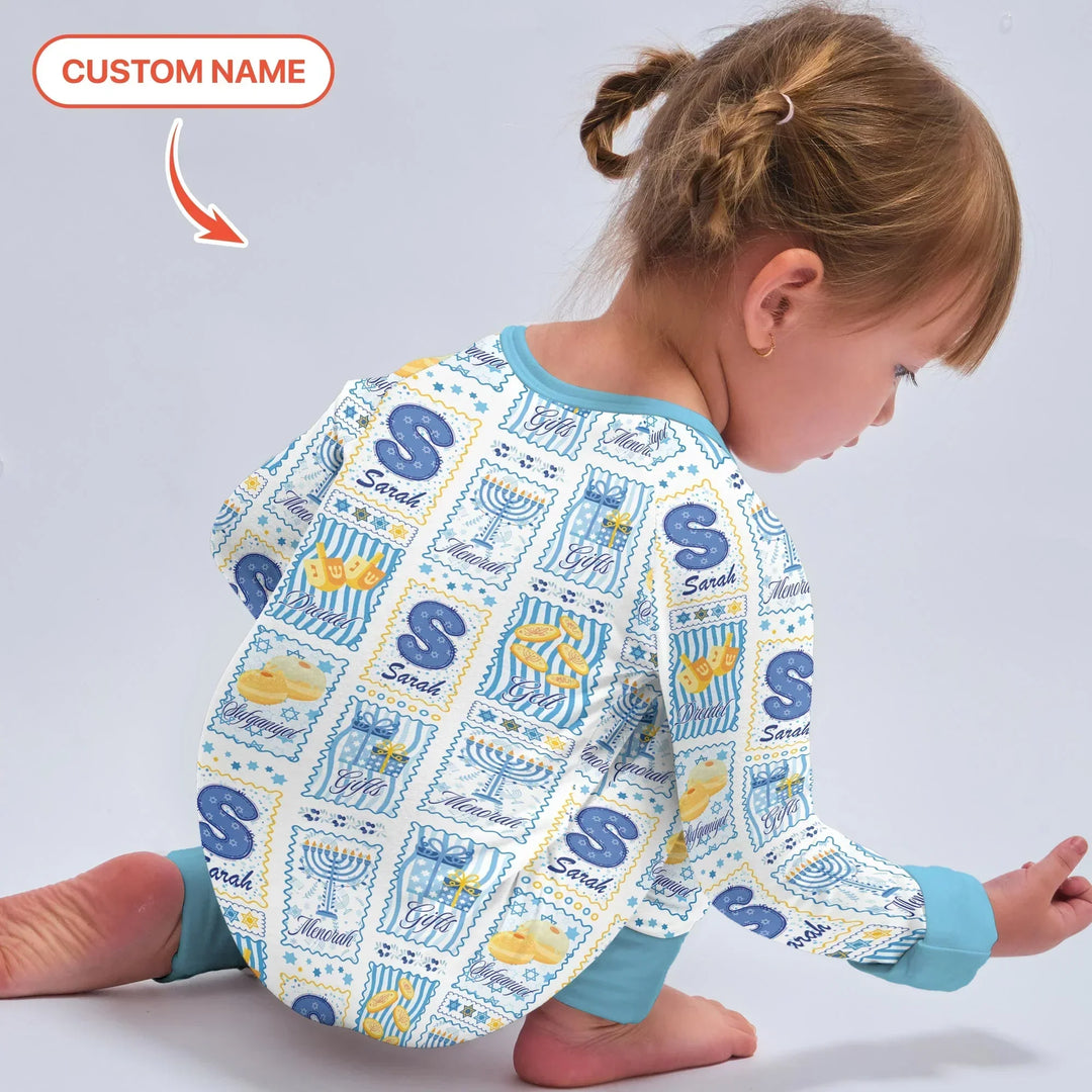 Light of Hanukkah Custom Name Bamboo Convertible Zippy