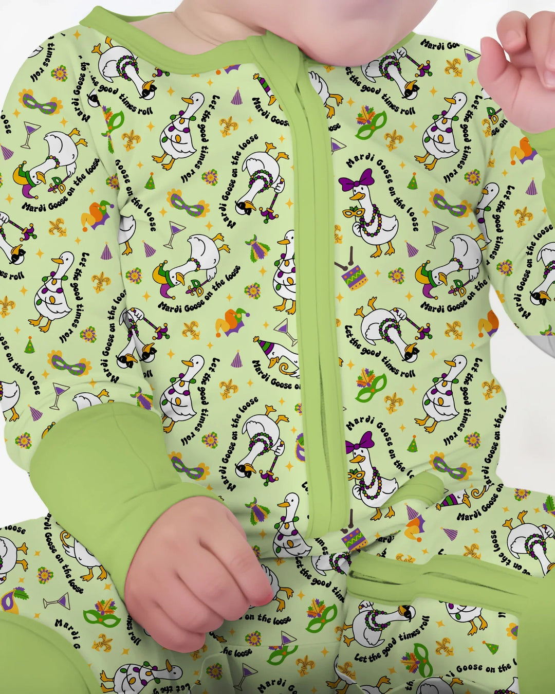 Mardi Gras Silly Goose Bamboo Convertible Zippy