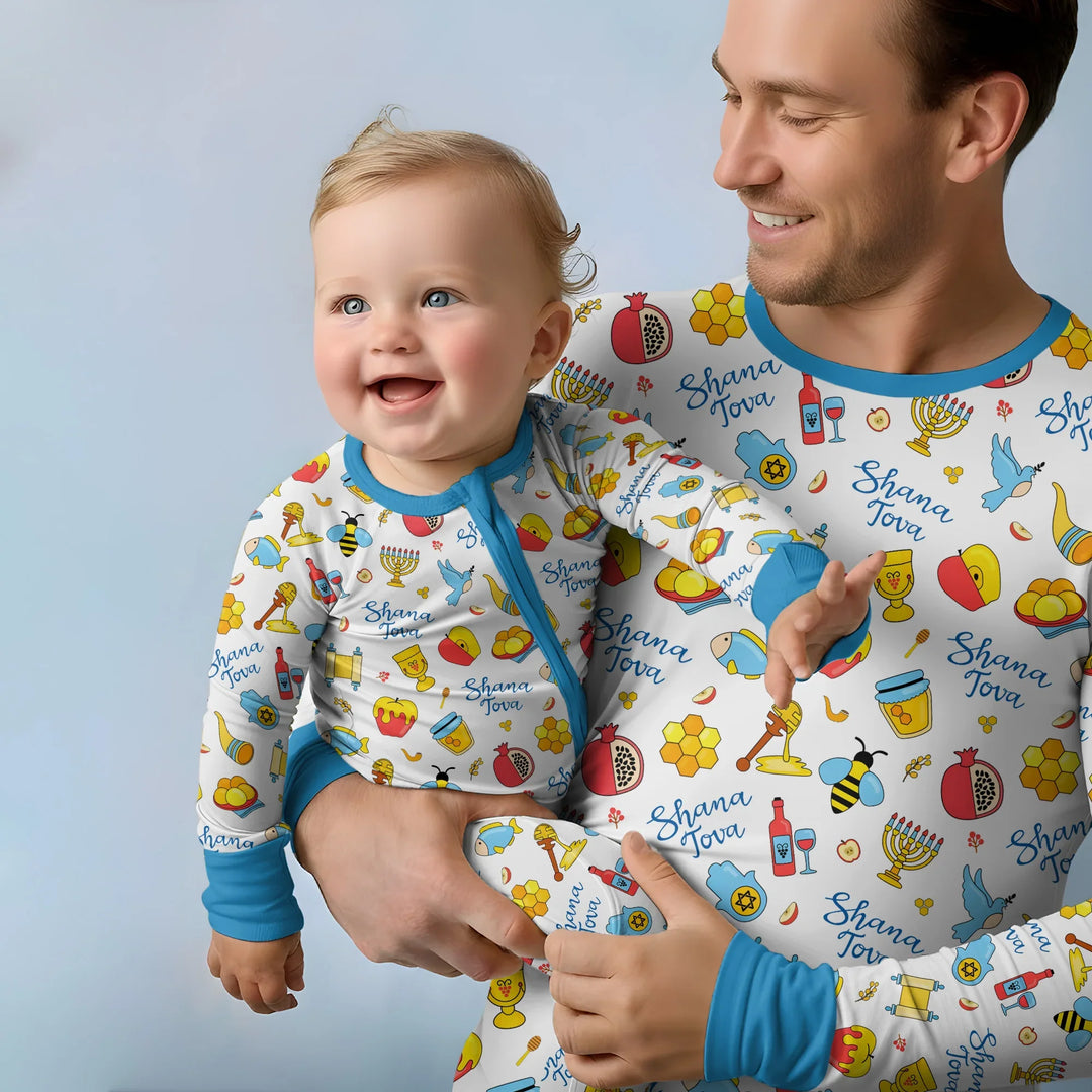 Shanah Tovah U'Metukah Bamboo Men's Pajama Set