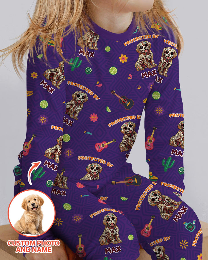 Dia De Los Muertos Bamboo Two Piece Long Sleeve Pajama Set