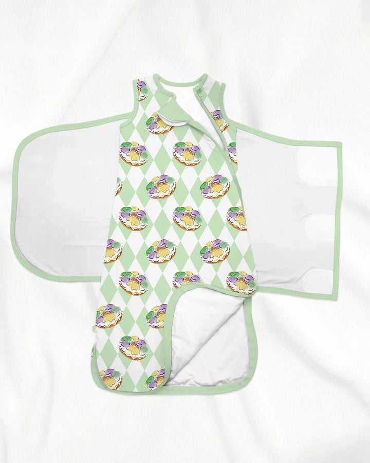 Mardi Gras Donut Bamboo Sleep Bag Swaddler
