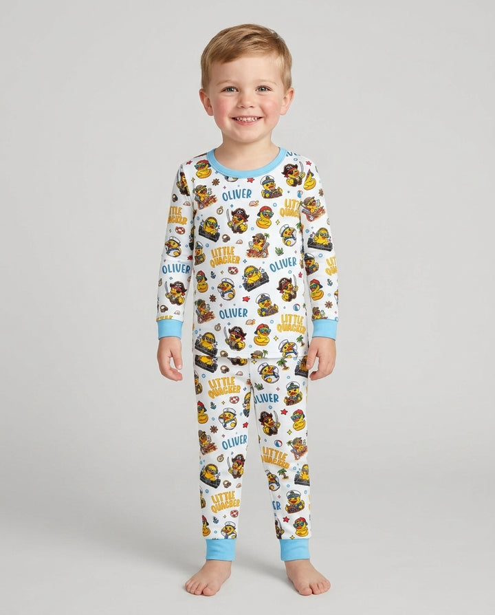 Little Quacker Bamboo Two Piece Long Sleeve Pajama Set