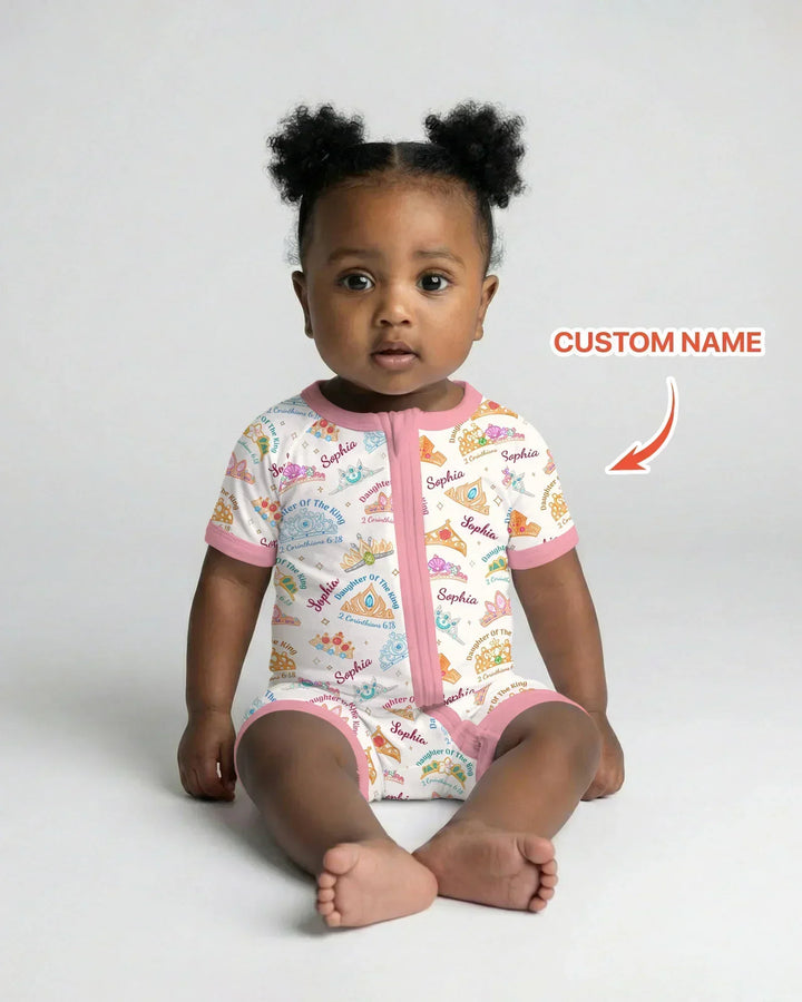 Daughter Of The King Custom Name Bamboo Shorty Zippy