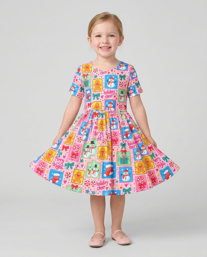 Merry & Bright Bamboo Twirl Dress
