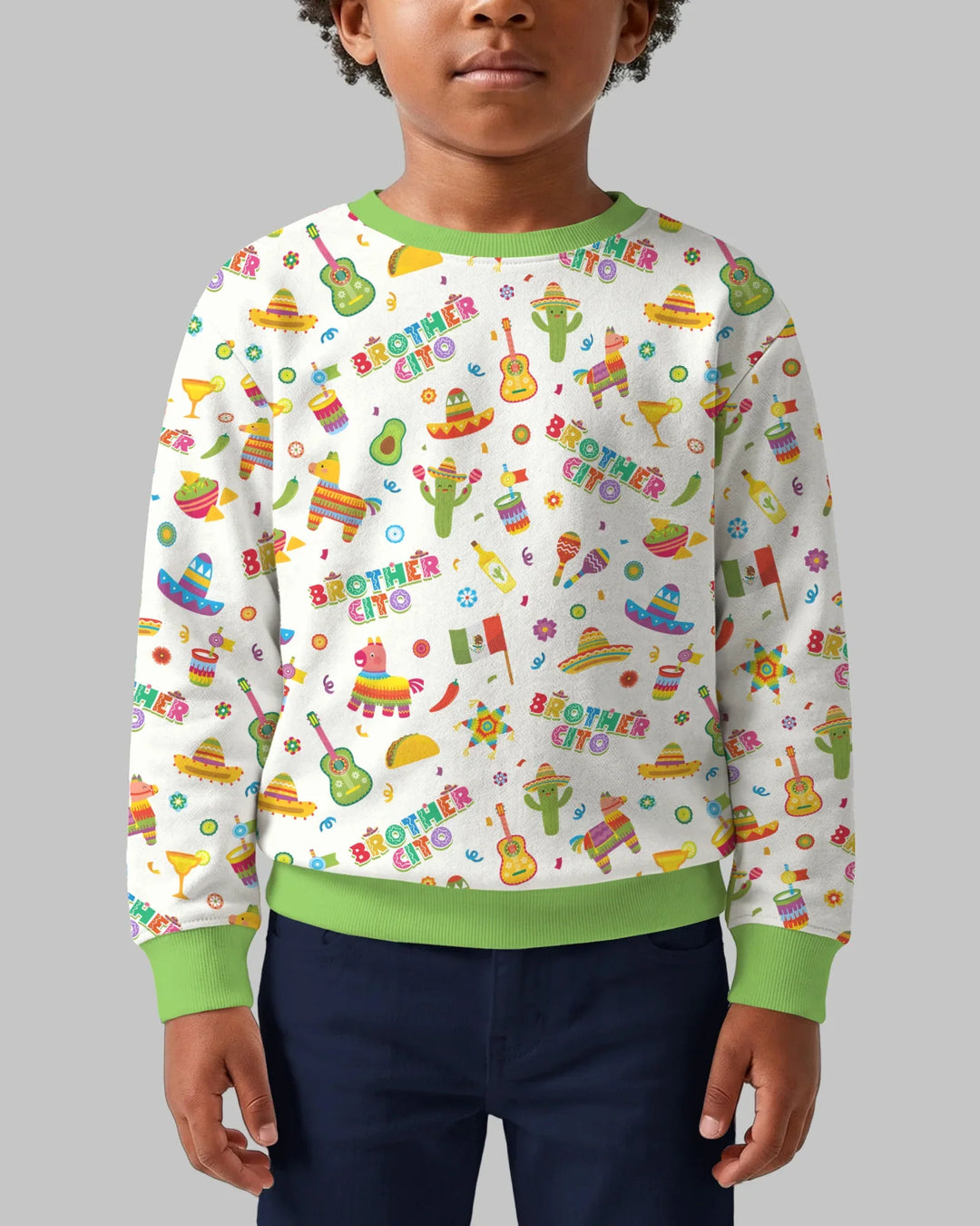 Cinco de Mayo Family Matching Bamboo Crewneck Sweatshirt