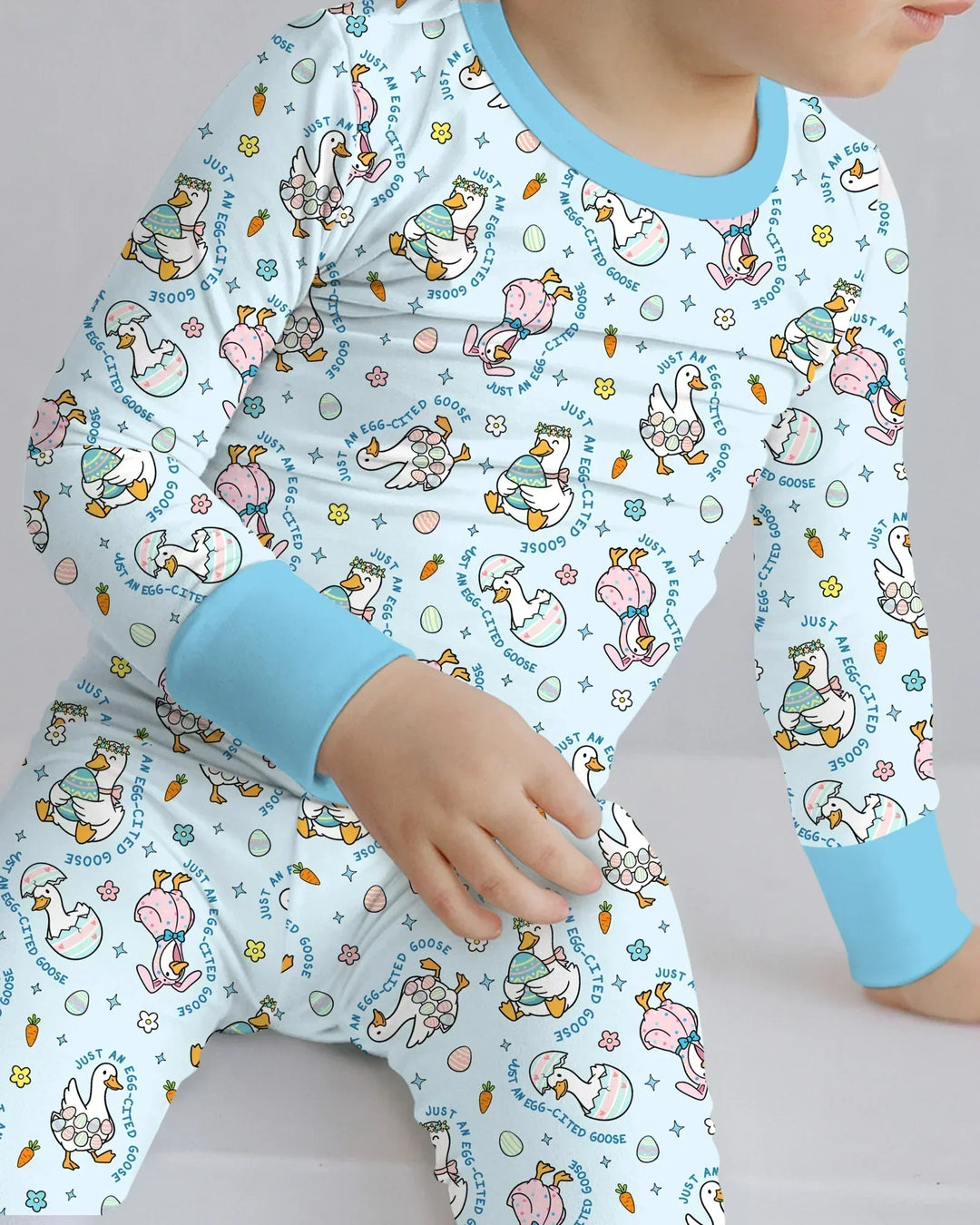 Easter Silly Goose Bamboo Two Piece Long Sleeve Pajama Set