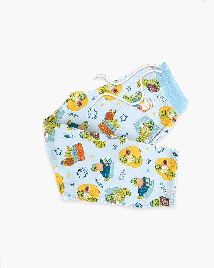 Little Book Worm Family Matching Bamboo Men's Pajama Set