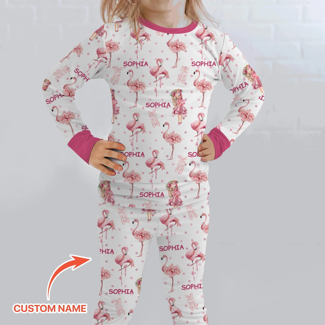 Little Ballerina Dreams Bamboo Two Piece Long Sleeve Pajama Set