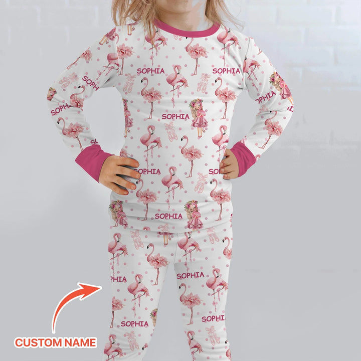 Little Ballerina Dreams Bamboo Two Piece Long Sleeve Pajama Set