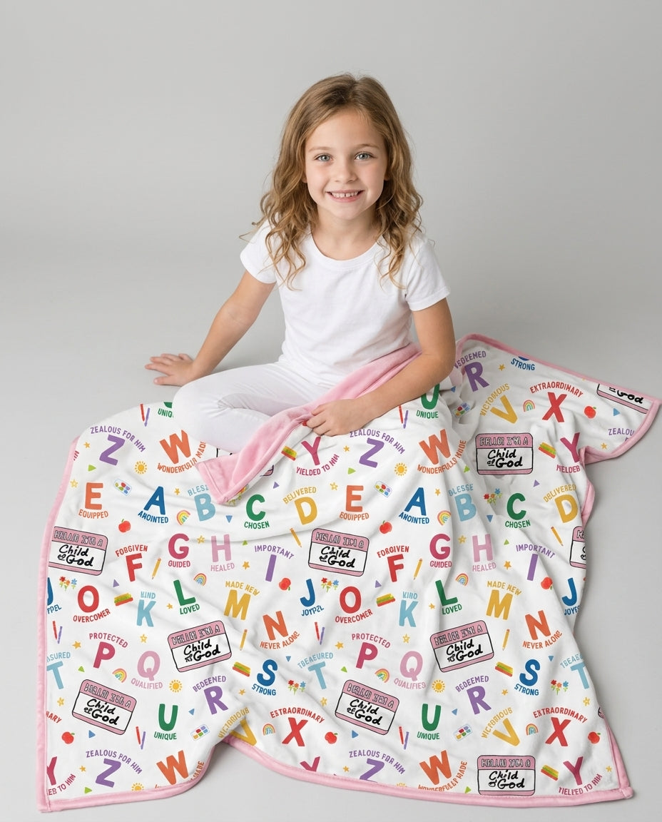 I'm A Child Of God ABCs Bamboo Blanket