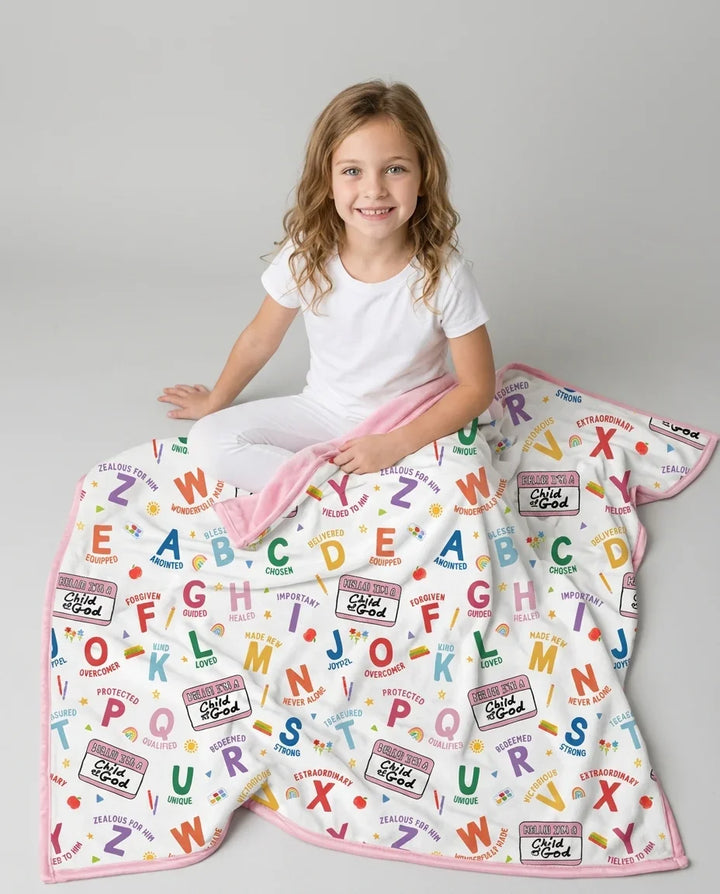 I'm A Child Of God ABCs Bamboo Blanket