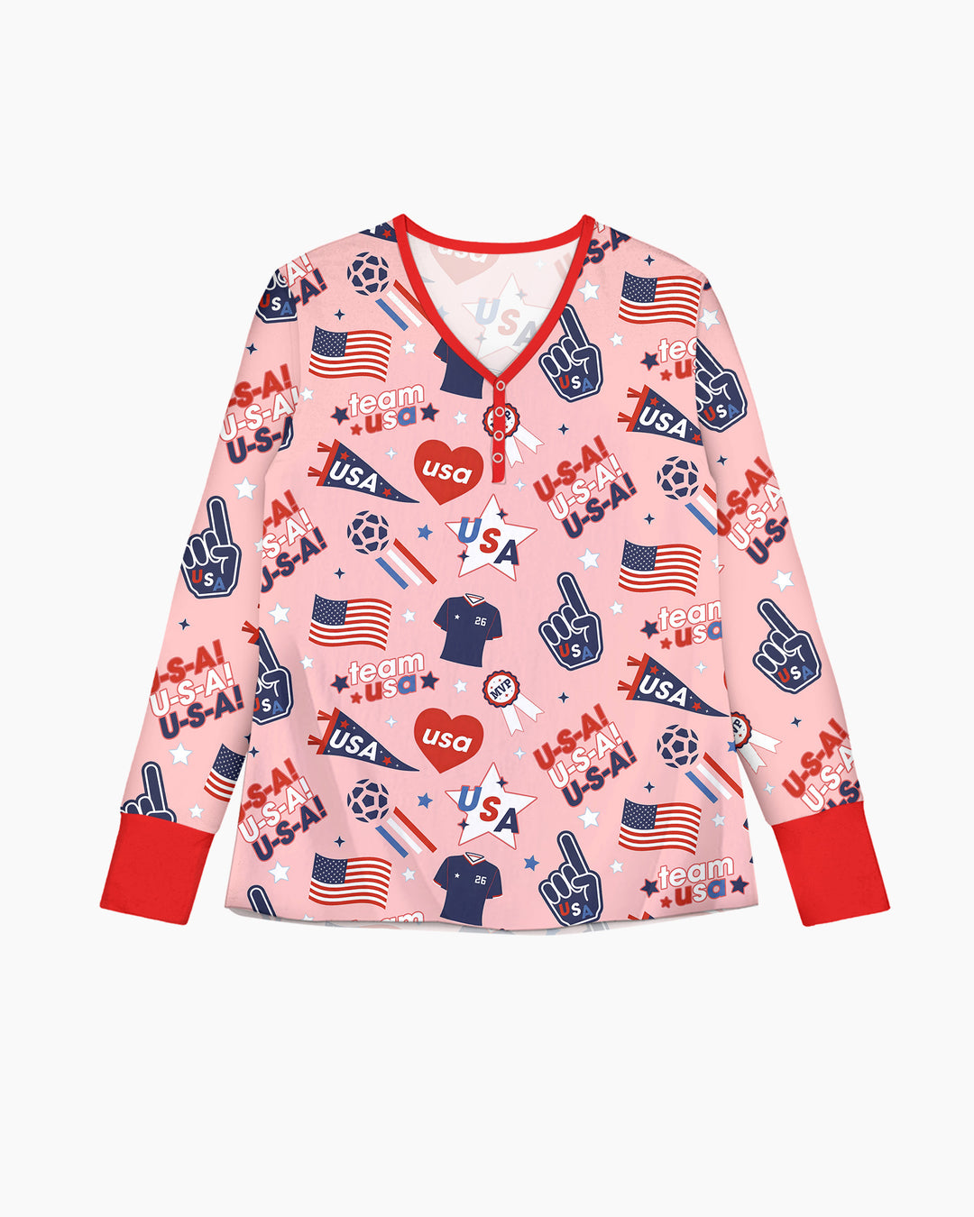 Soccer Party Team USA Bamboo Women Pajama Set
