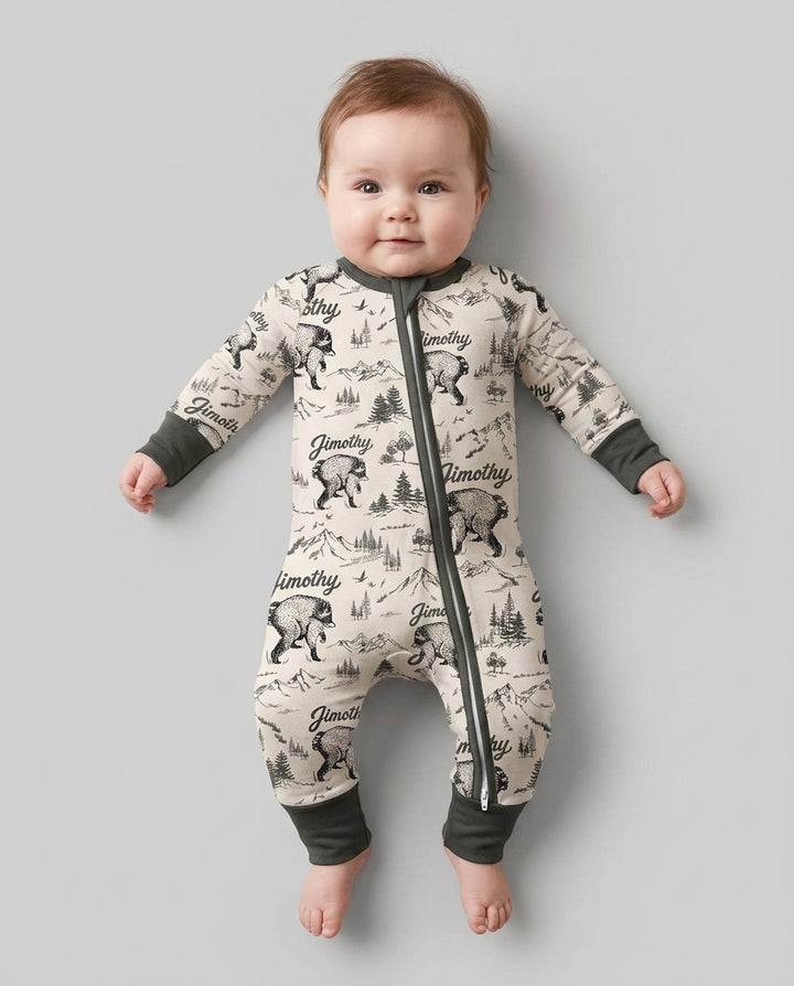 Vintage Jimothy Racoon Family Matching Bamboo Convertible Zippy