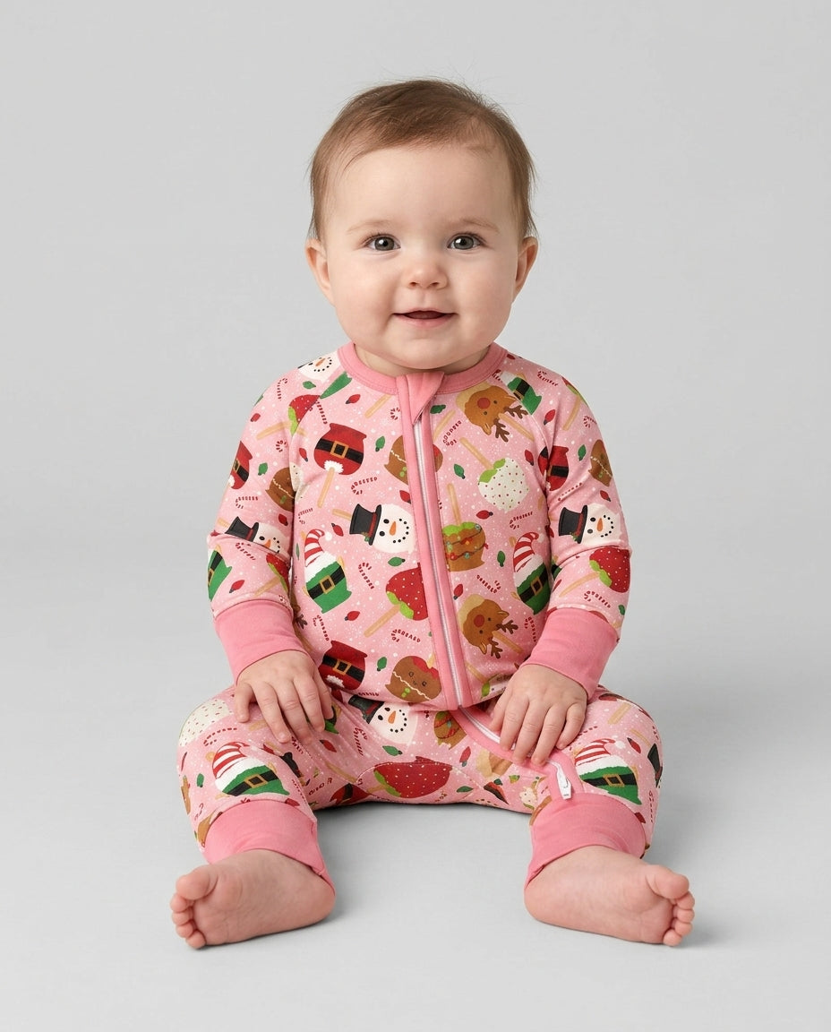 Christmas Cake Pops Family Matching Bamboo Convertible Zippy