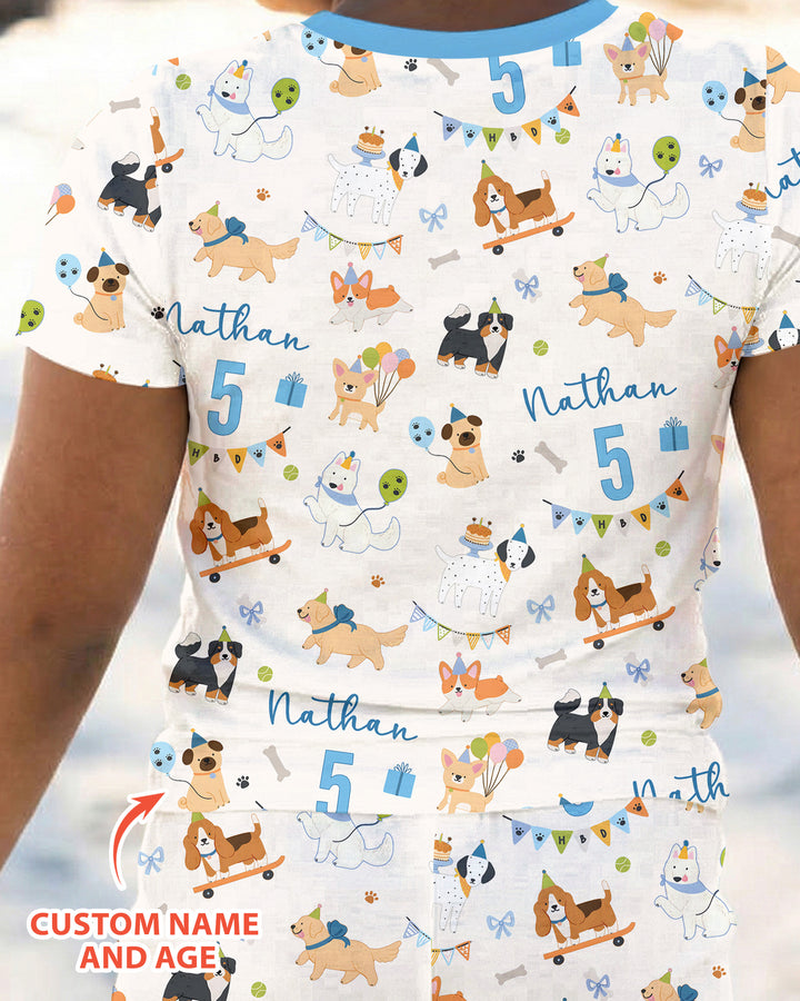 CUSTOM Template Bamboo Two Piece Short Sleeve Pyjamas Set