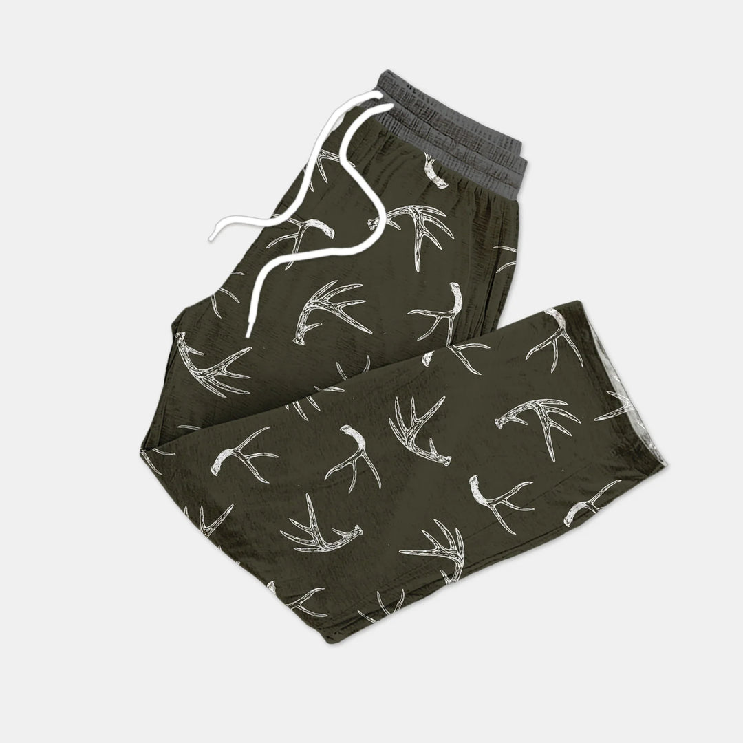 Antlers Minimalism Bamboo Men's Pajama Set