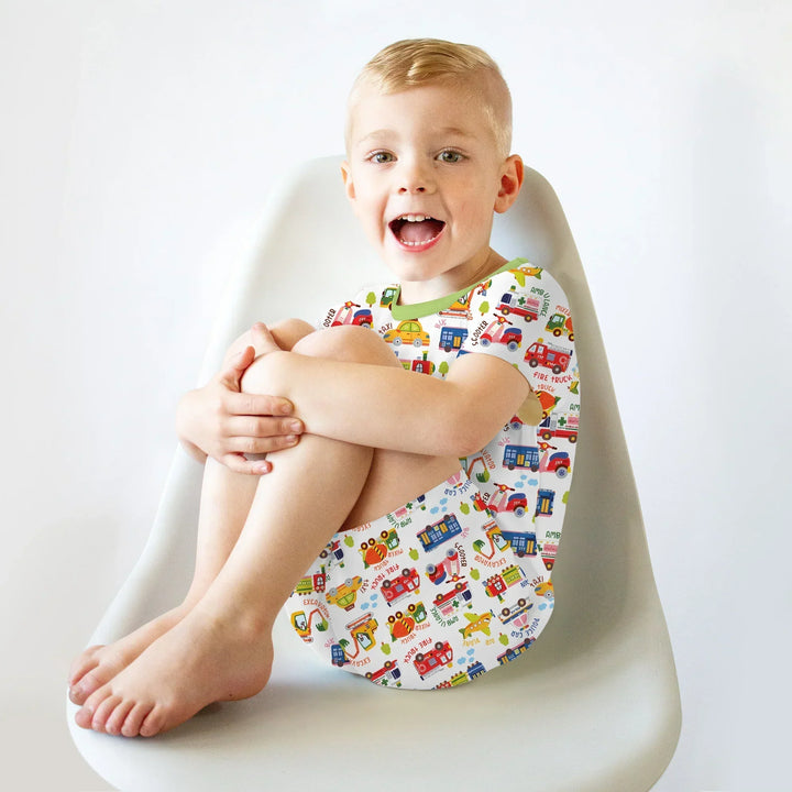 Beep Beep Adventure Bamboo Two Piece Short Sleeve Shorts Pajama Set