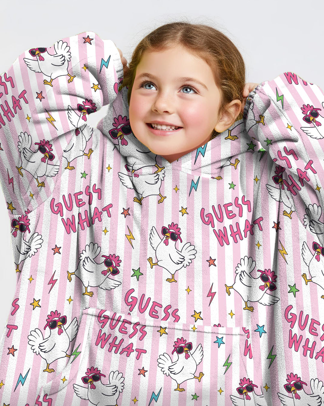 Guess What Chicken Butt! Bamboo Blanket Hoodie