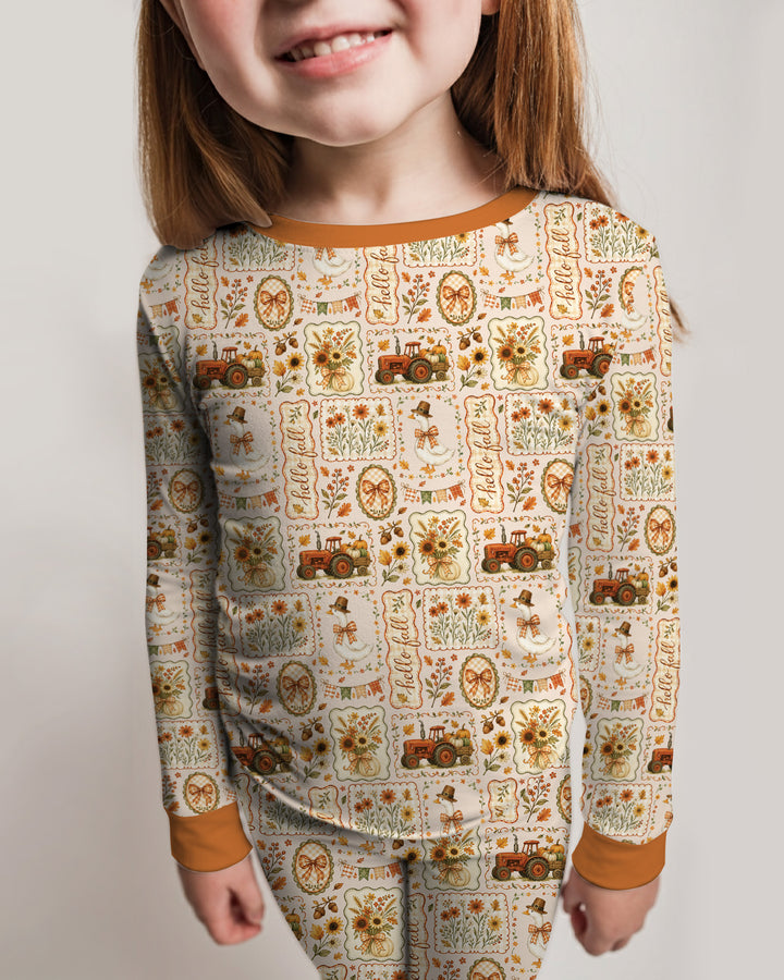 Template Bamboo Two Piece Long Sleeve Pyjamas Set